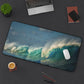 Ocean Wave Mousepad - Stunning Sea Wave Pattern Deskmat - Large Gaming Deskpad