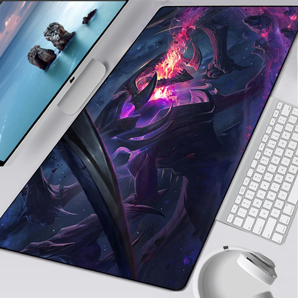 LoL ChoGath Gaming Mousepads, Dark Star, Shan Hai Scrolls, Prehistoric, Battlecast Prime, Nightmare, Gentleman, Broken Covenant, League of Legends Deskmat Gift