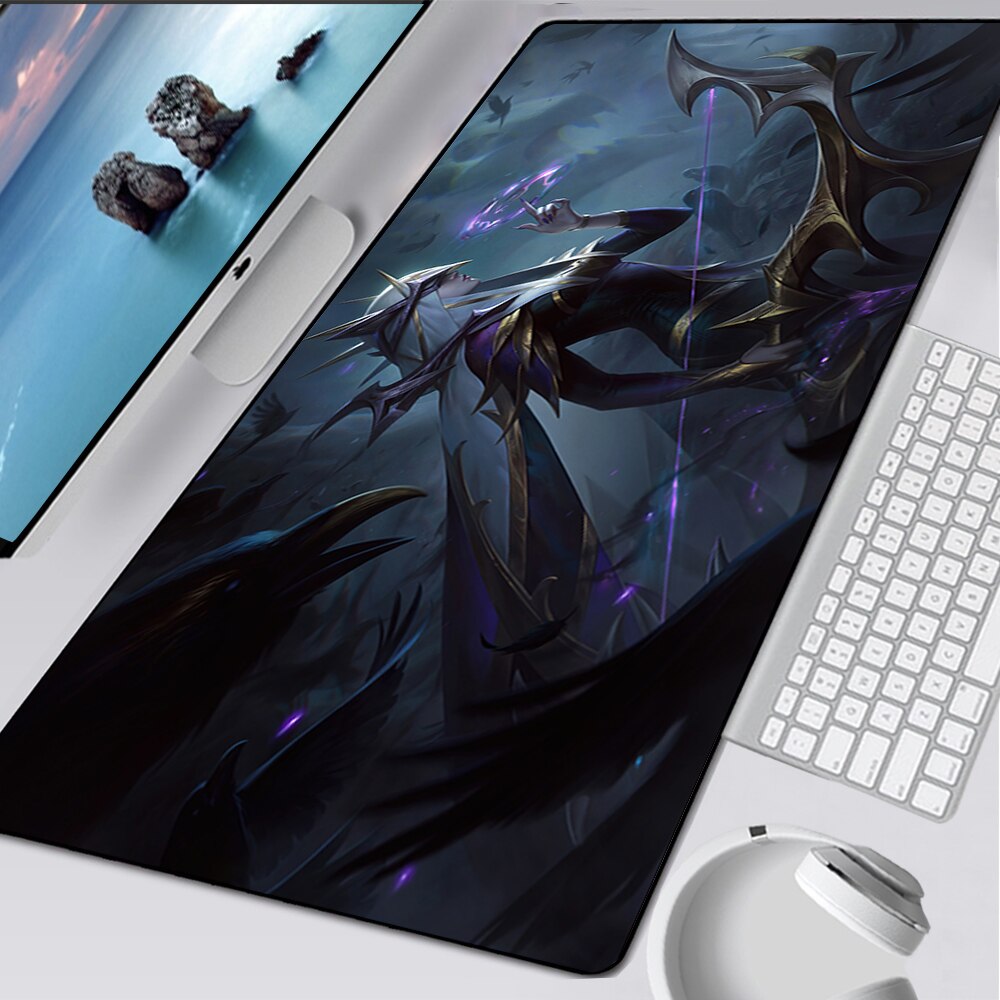 LoL Ashe Mousepad Collection, Cosmic Queen, Coven Ashe, Project: Ashe, Championship, Fae Dragon, Freljord, League of Legends Deskmats