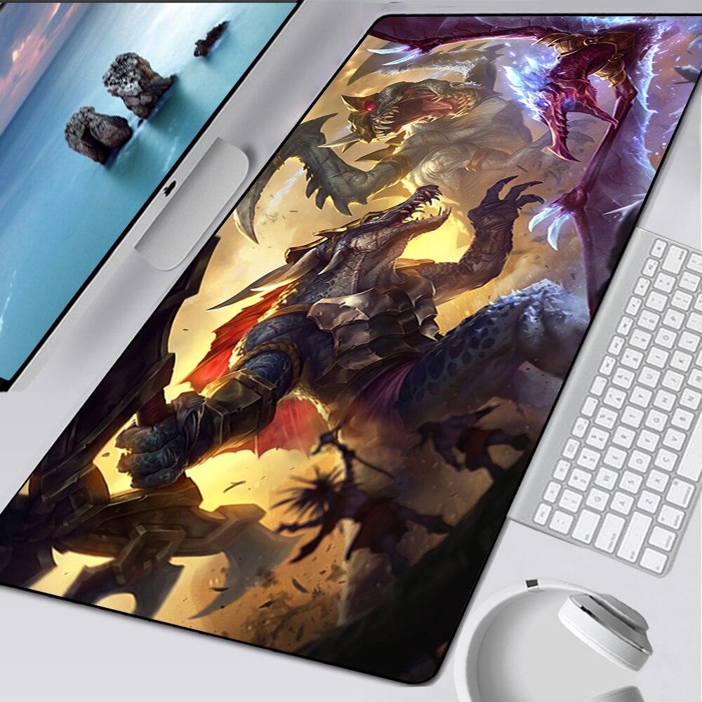 LoL ChoGath Gaming Mousepads, Dark Star, Shan Hai Scrolls, Prehistoric, Battlecast Prime, Nightmare, Gentleman, Broken Covenant, League of Legends Deskmat Gift