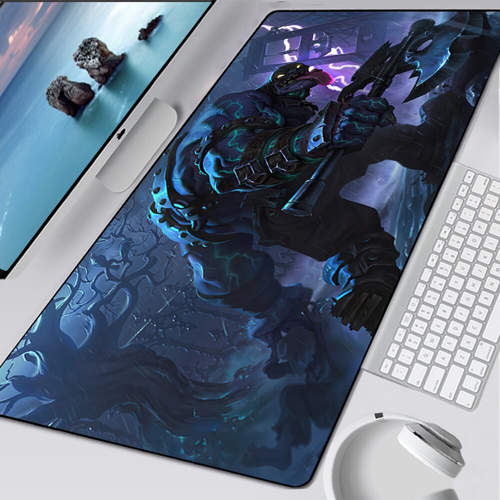 LoL Dr. Mundo Gaming Mousepads, Corporate Mundo, Toxic Mundo, Rageborn Mundo, Executioner, Frozen Prince, League of Legends Deskmat Gift