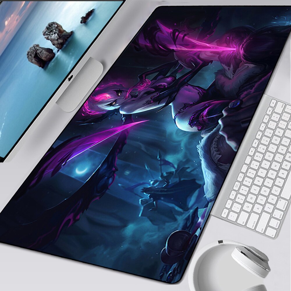 LoL Evelynn Gaming Mousepads, Coven Evelynn Mousepad, Spirit Blossom Evelynn, K/DA All Out Evelynn,  League of Legends Deskmat Gift