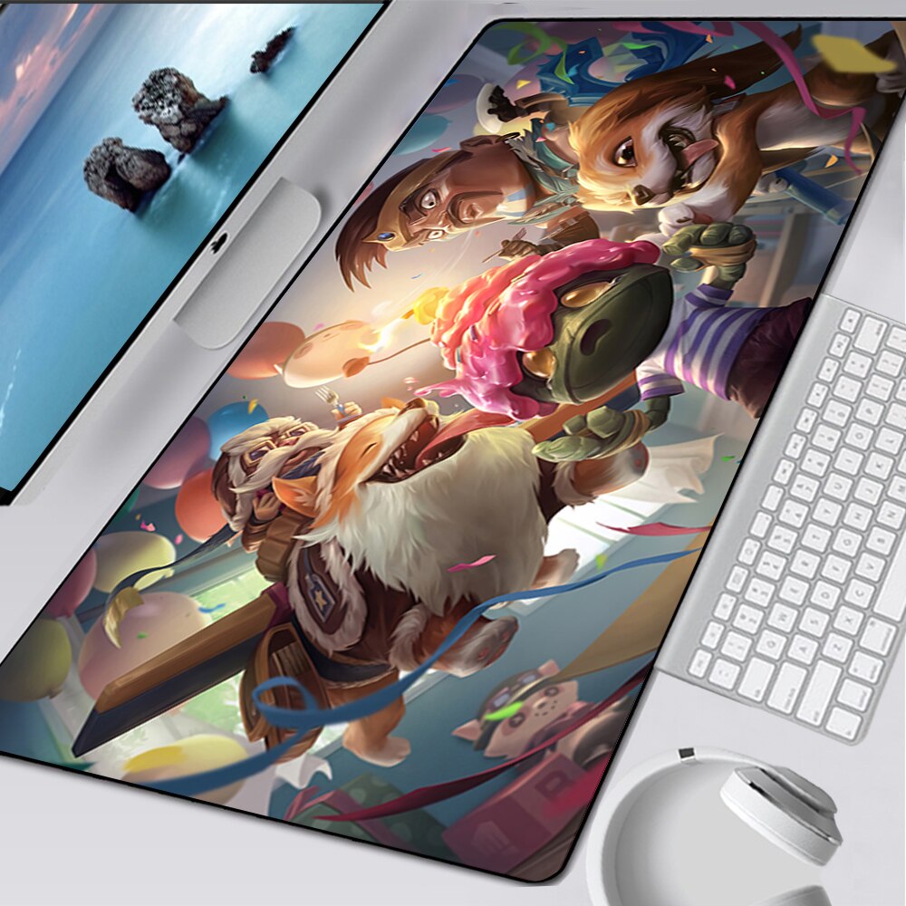 LoL Corki Gaming Mousepads, Hot Rod Corki, Red Baron Corki, Ice Toboggan Corki, Corgi Corki, Urfrider Corki, League of Legends Deskmat Gift