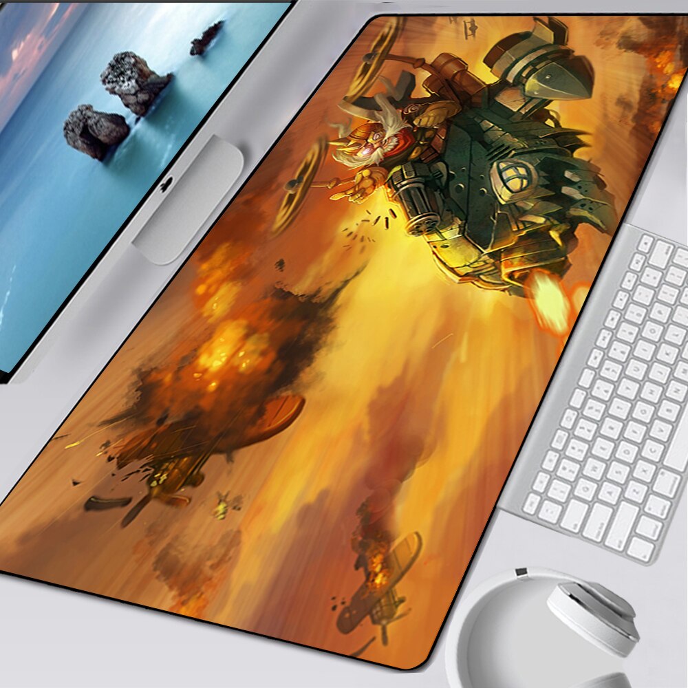 LoL Corki Gaming Mousepads, Hot Rod Corki, Red Baron Corki, Ice Toboggan Corki, Corgi Corki, Urfrider Corki, League of Legends Deskmat Gift