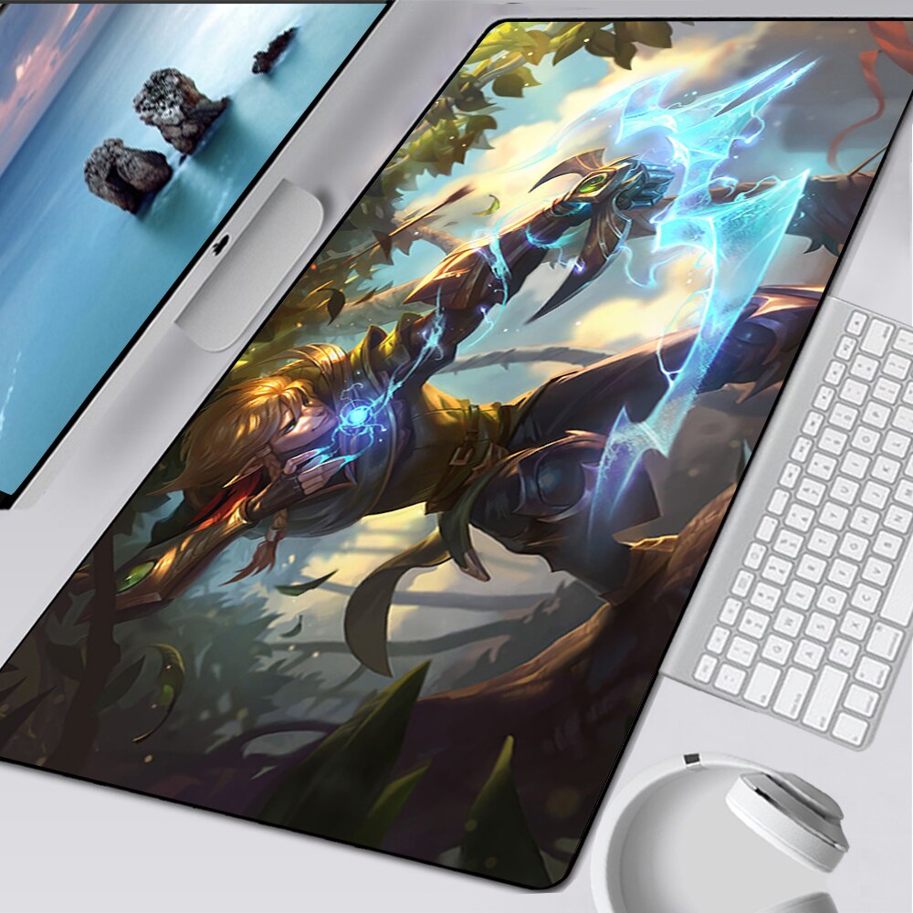 LoL Ezreal Gaming Mousepads, Porcelain Protector Ezreal, Faerie Court Ezreal, Pajama Guardian Ezreal, SSG Ezreal, Pulsefire Ezreal, TPA Ezreal, Ace of Spades Ezreal, Nottingham Ezreal, League of Legends Deskmat Gift