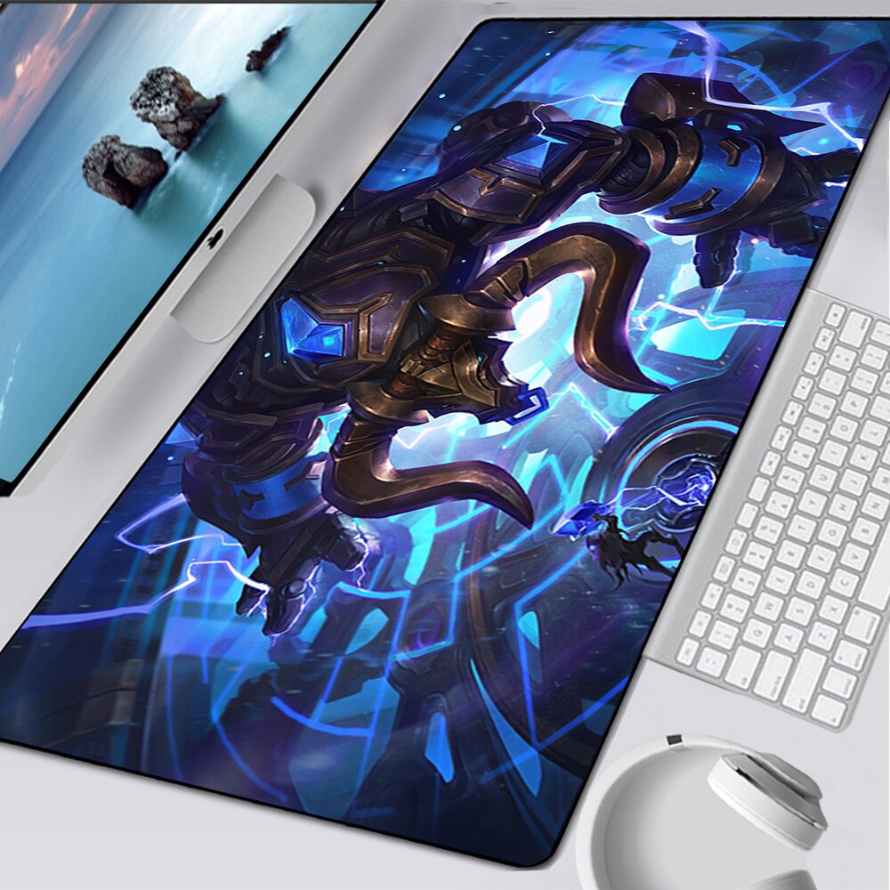 LoL Alistar Mousepad Collection All Skins, Lunar Beast, BlackFrost, Conqueror, Hextech, Marauder, Infernal Alistar Deskmat