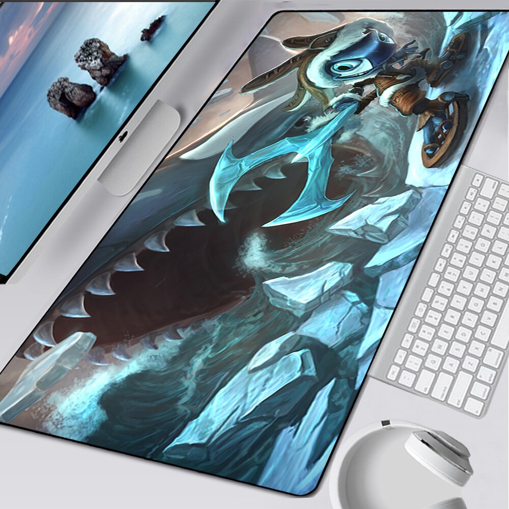 LoL Fizz Gaming Mousepads, Void Fizz, Little Devil Fizz, Super Galaxy Fizz, Omega Squad Fizz, Fisherman Fizz, Tundra Fizz, Atlantean Fizz, League of Legends Deskmat Gift