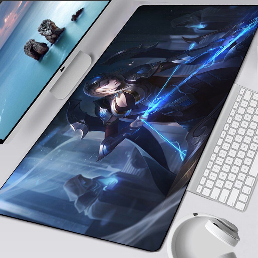 LoL Ashe Mousepad Collection, Cosmic Queen, Coven Ashe, Project: Ashe, Championship, Fae Dragon, Freljord, League of Legends Deskmats