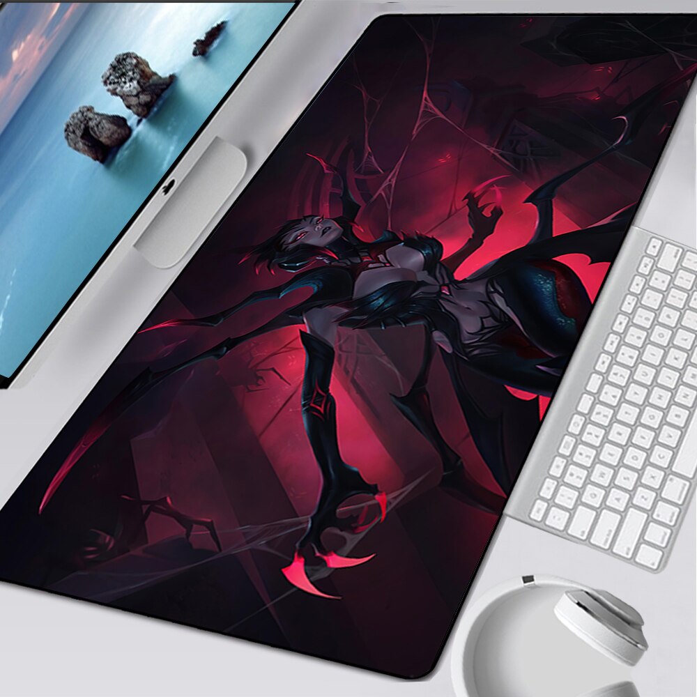 LoL Elise Gaming Mousepads, SKT Elise Deskpad, Bewitching Elise Deskmat, Blood Moon Elise Mousepad, League of Legends Deskmat Gift