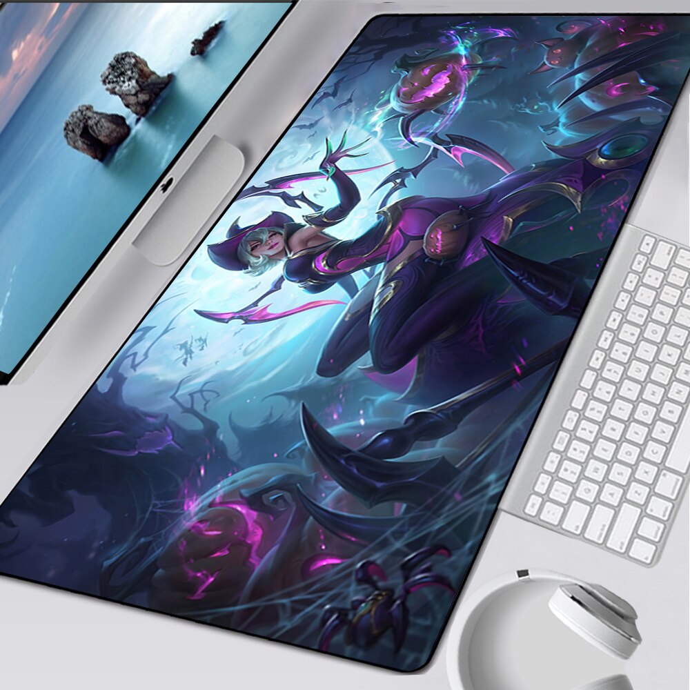 LoL Elise Gaming Mousepads, Bewitching Elise, Blood Moon Elise, Withered Rose Elise, Super Galaxy Elise, Victorious Elise, League of Legends Deskmat Gift