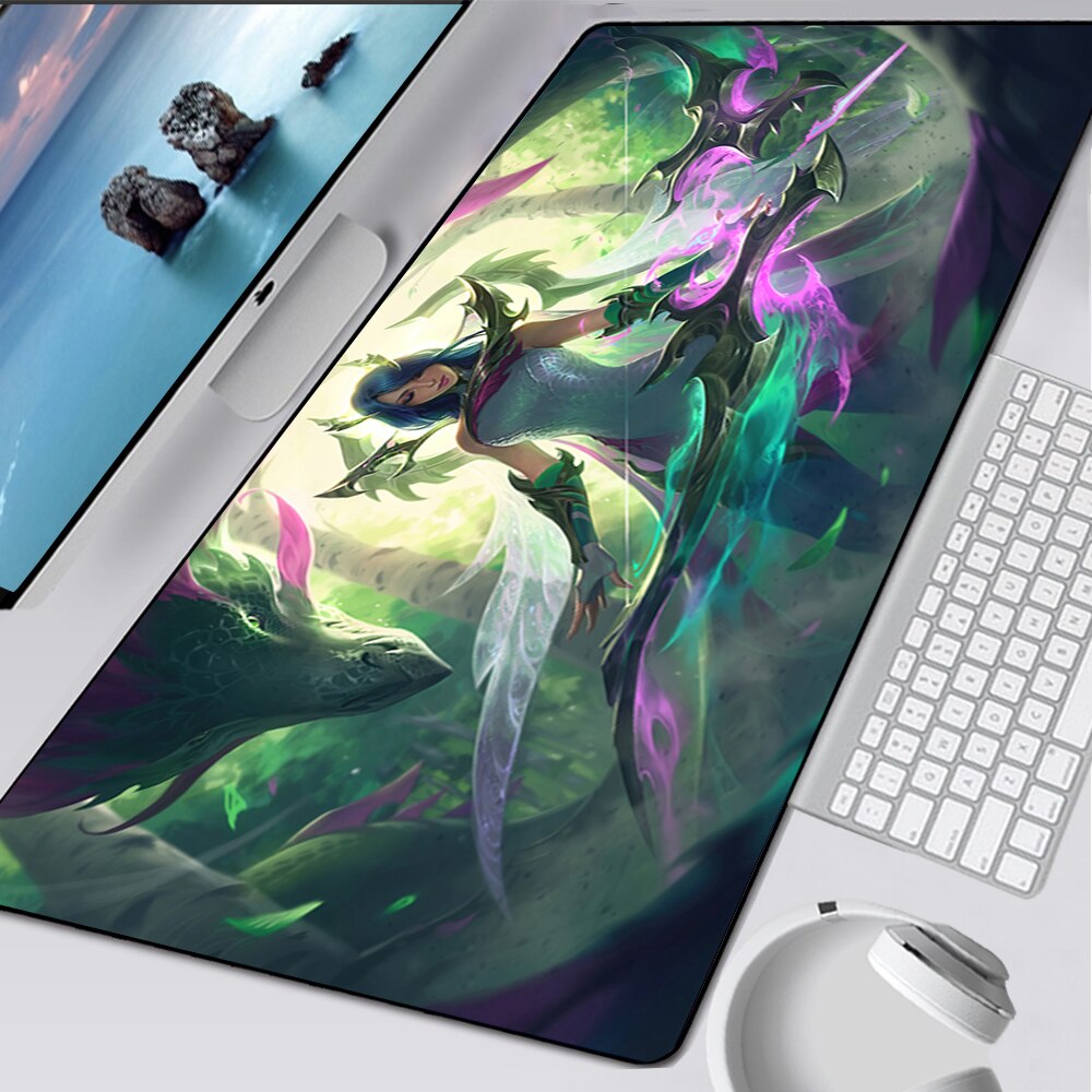 LoL Ashe Mousepad Collection, Cosmic Queen, Coven Ashe, Project: Ashe, Championship, Fae Dragon, Freljord, League of Legends Deskmats