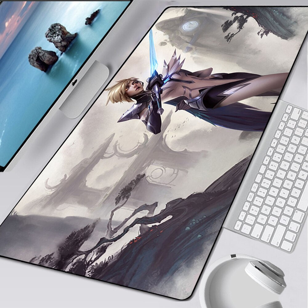 LoL Fiora Gaming Mousepads, Faerie Court Fiora, Lunar Beast P.E Fiora, Lunar Beast Fiora, IG Fiora, Pool Party Fiora, Royal Guard Fiora , League of Legends Deskmat Gift