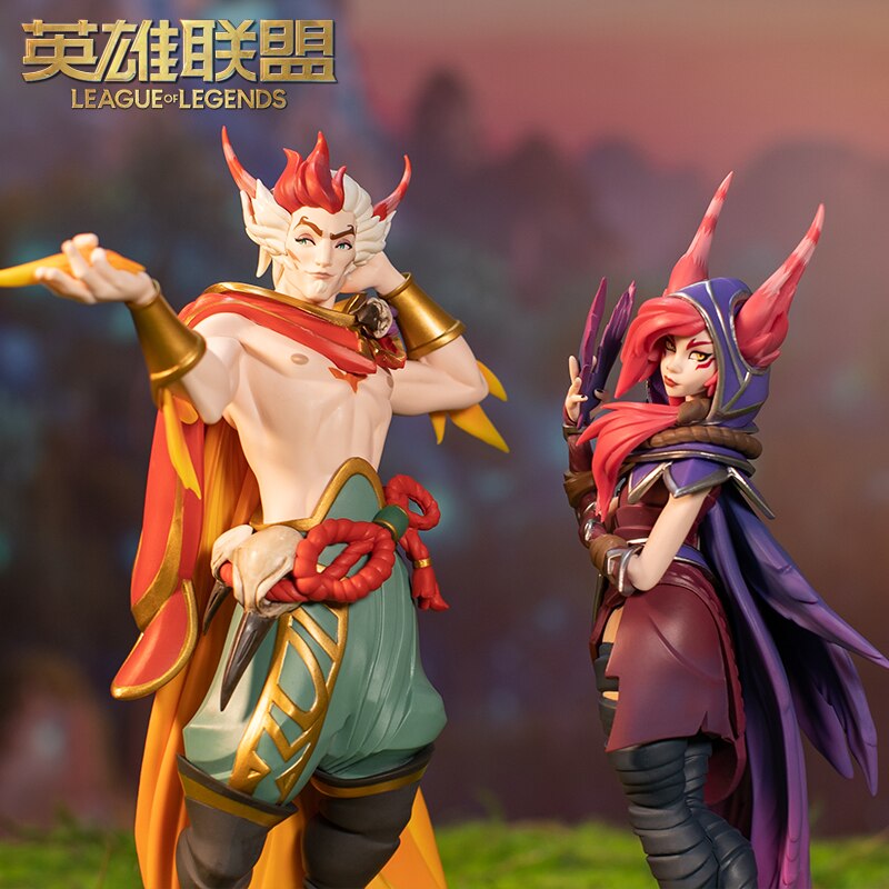 Xayah Rakan Medium Statue The Rebel The Charmer - League of Legends Fan Store