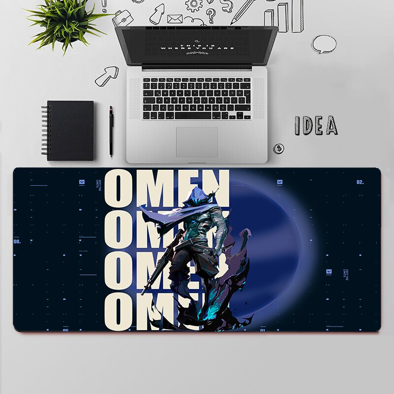 Valorant Omen Desk Mats | Valorant Gaming Mousepads | Gift For Agent Omen Player