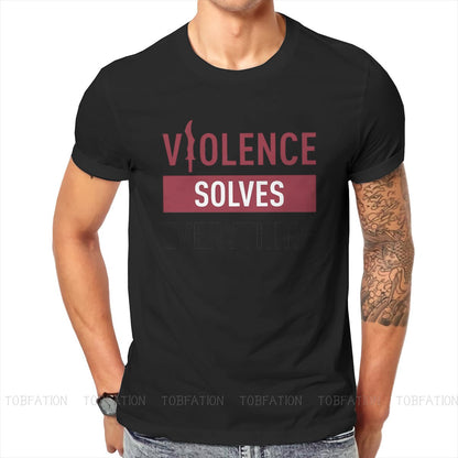 Violence Solves Everything  T Shirt - League of Legends Fan Store