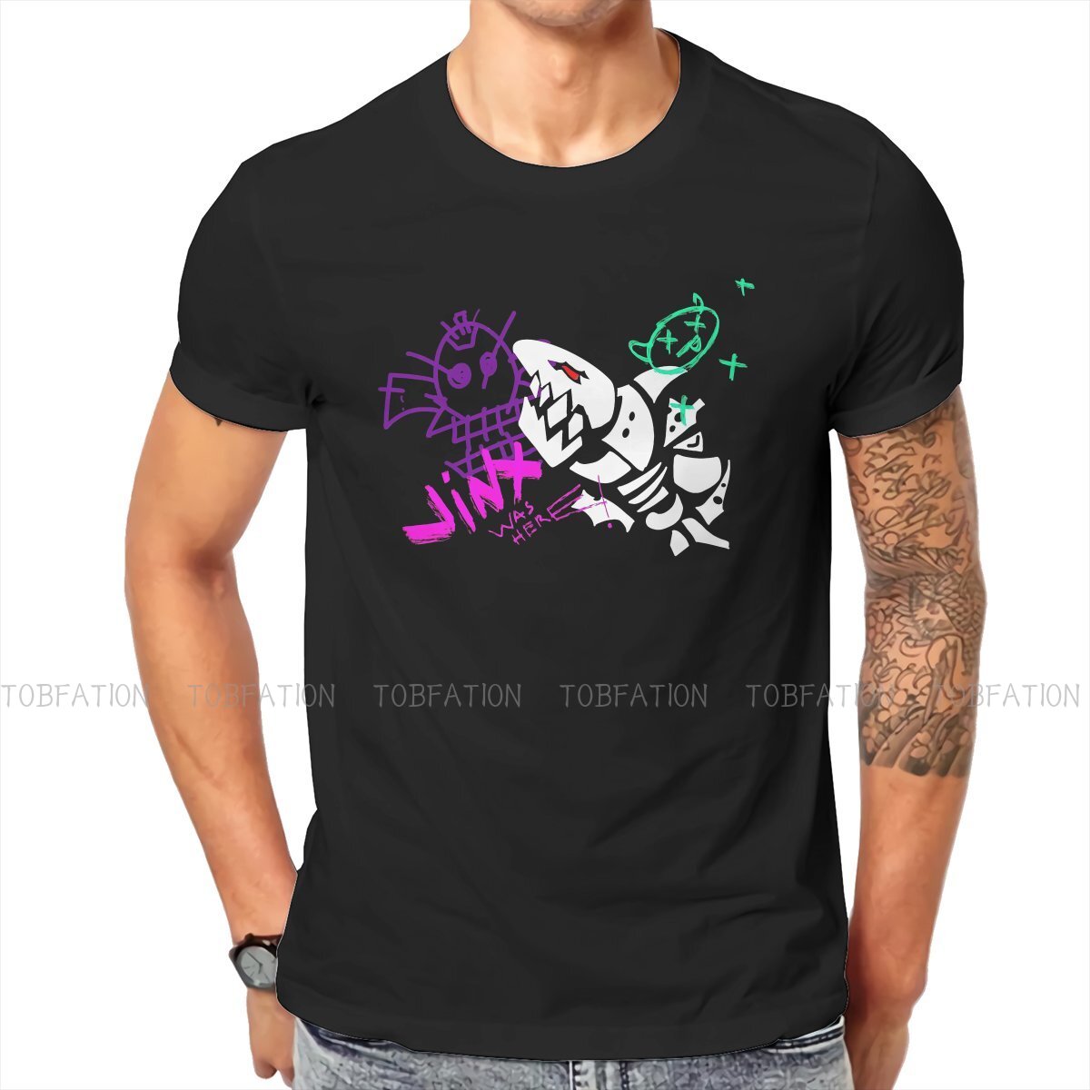 Arcane Jinx Was Here T Shirt - League of Legends Fan Store