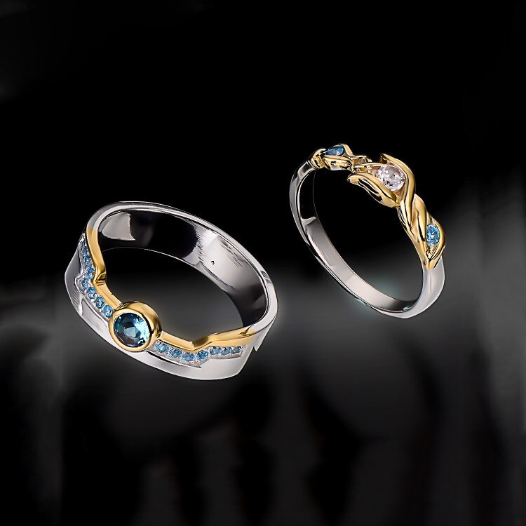 "The Prodigal Explorer" Lux - Ezreal Rings - League of Legends Fan Store