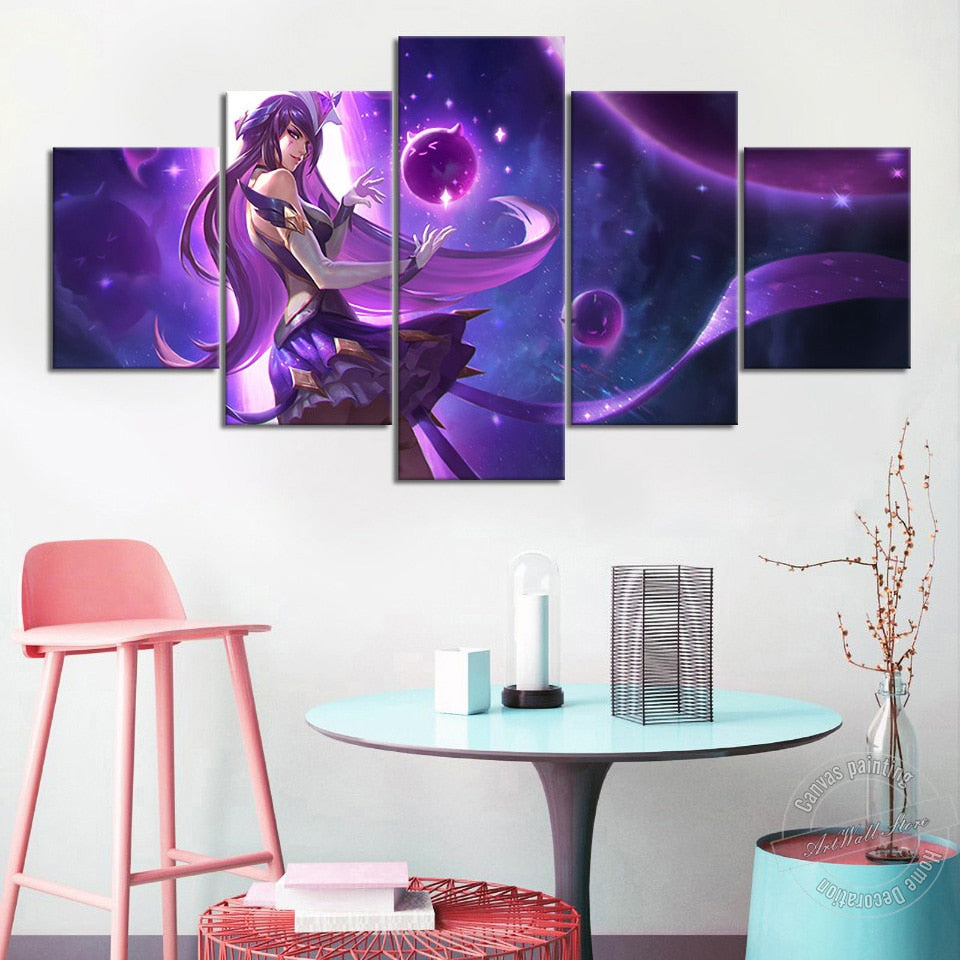 "Star Guardian" Syndra Ahri Zoe Lux Poster - Canvas Painting - League of Legends Fan Store