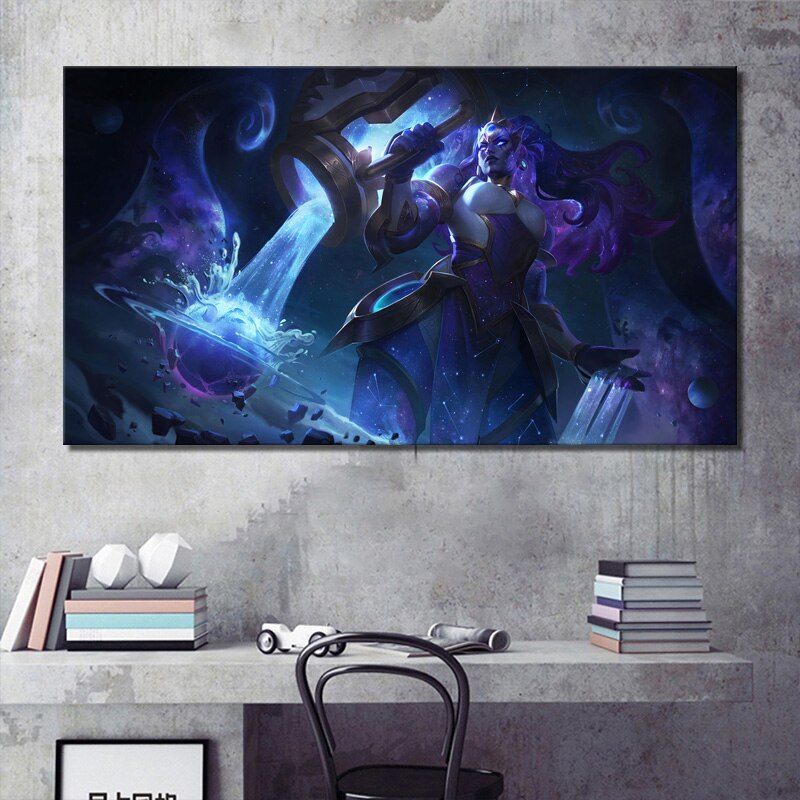 "Dark Star"  Anivia Varus Lissandra Illaoi Nami Skarner Vladimir Poster - Canvas Painting - League of Legends Fan Store