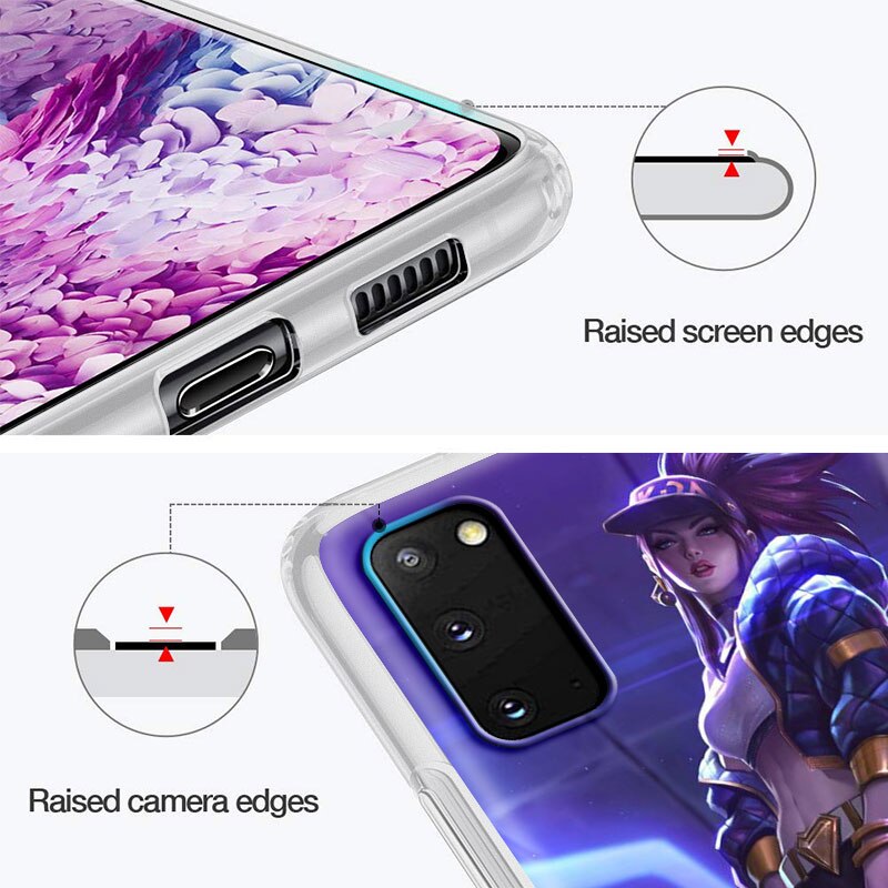 TPU Phone Case For Samsung S20 FE S21 Ultra S10 Plus S9 S8 Coque Bumper Note 10 Lite 20 9 Soft Funda Cover League Legend LOL Kda - League of Legends Fan Store