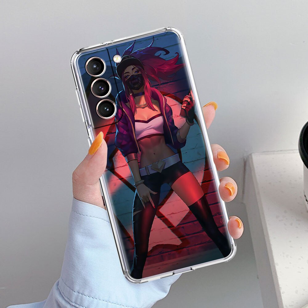 Collection 1 Transparent Phone Case for Samsung Galaxy S21 Plus S20 FE S21 UItra S10 S9 S20 S9 S8 Protect Cover Game League Of Legends Lol - League of Legends Fan Store