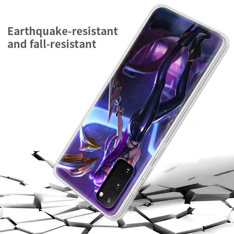 TPU Phone Case For Samsung S20 FE S21 Ultra S10 Plus S9 S8 Coque Bumper Note 10 Lite 20 9 Soft Funda Cover League Legend LOL Kda - League of Legends Fan Store