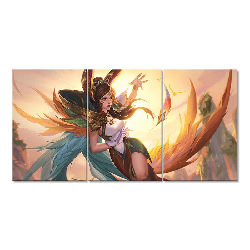 "Rave Phoenix" Xayah Poster - Canvas Painting - League of Legends Fan Store