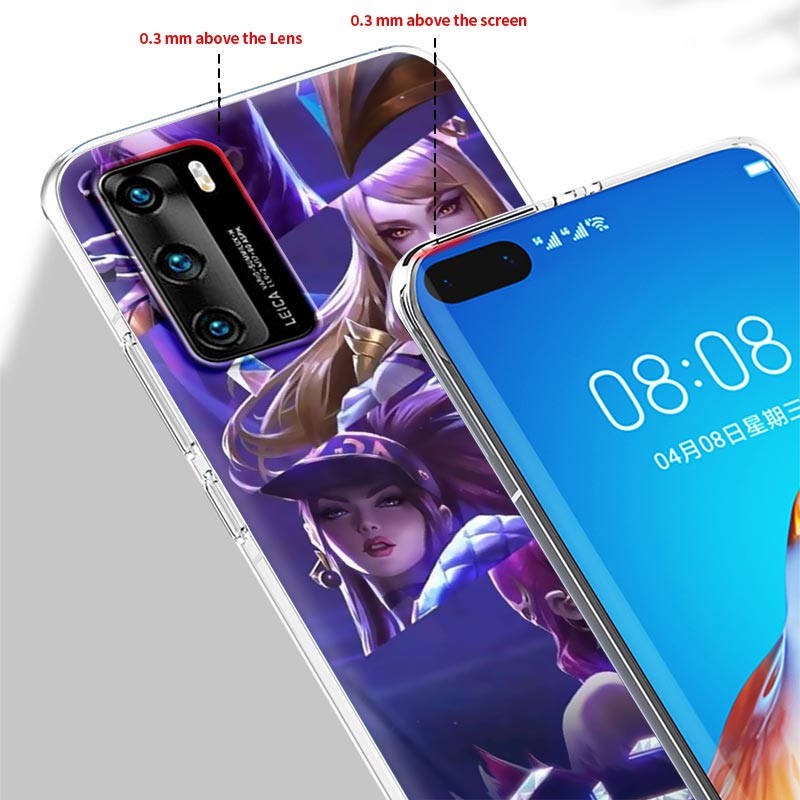 Collection 2 League Legends LOL Kda Hero Case for Huawei P30 P40 Lite P20 Pro P Smart S Z Plus 2019 Mate 20 Clear Soft Mobile Phone Cover - League of Legends Fan Store