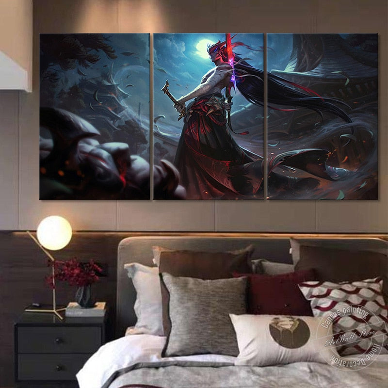 "The Unforgotten" Yone Poster - Canvas Painting - League of Legends Fan Store