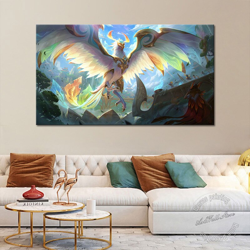 "Divine Phoenix" Anivia Poster - Canvas Painting - League of Legends Fan Store