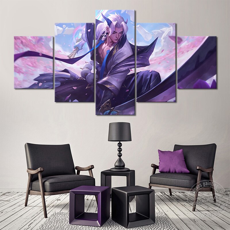 "Unforgotten" Yone "New Spirit Blossom" Poster - Canvas Painting - League of Legends Fan Store