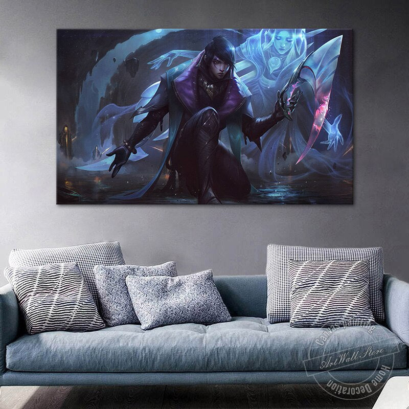 Aphelios LOL Game Figure HD Print Canvas Painting Home Decor League of Legends Video Game Poster Wall Art Picture Fashion Gift - League of Legends Fan Store