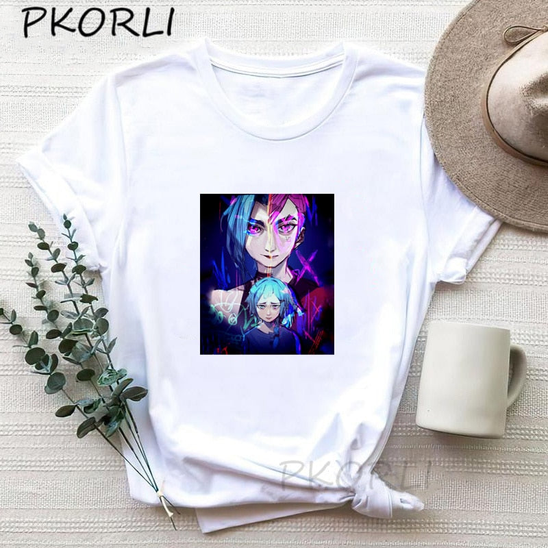 Arcane Jinx  T-shirts Collection - League of Legends Fan Store