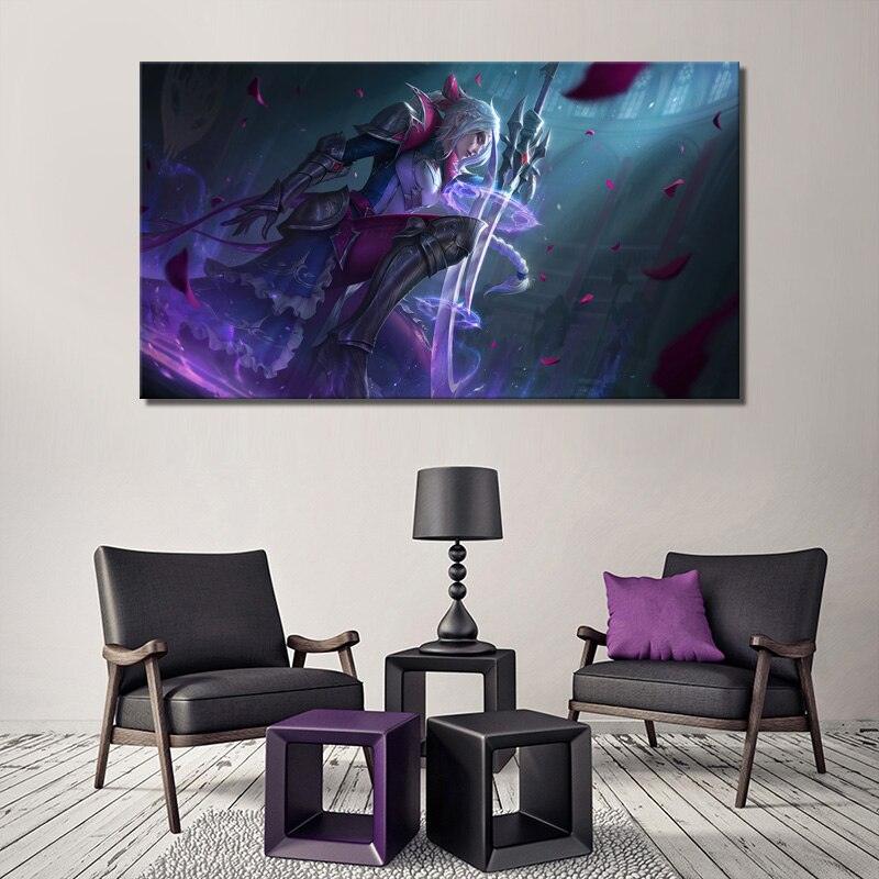 "Battle Queen" Qiyana Katarina Janna Diana Rell Poster - Canvas Painting - League of Legends Fan Store