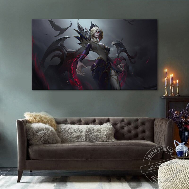 "The Fallen" Morgana Poster - Canvas Painting - League of Legends Fan Store