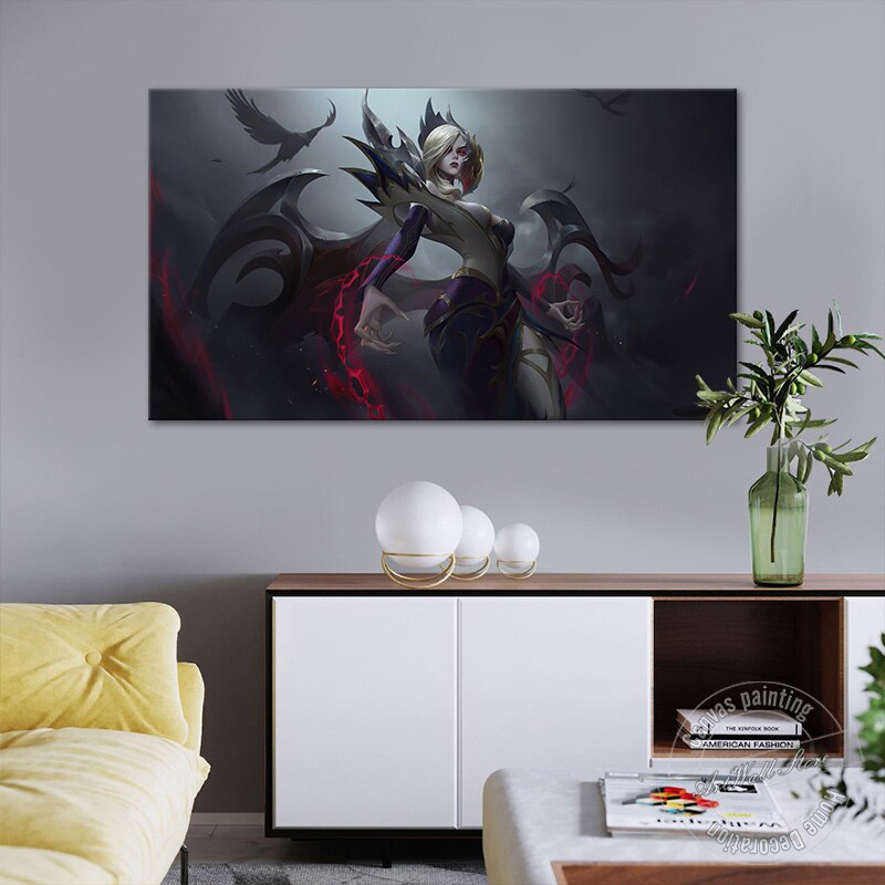 "The Fallen" Morgana Poster - Canvas Painting - League of Legends Fan Store