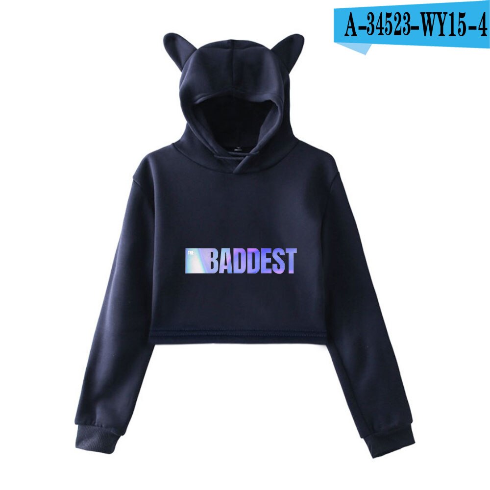 K/DA The Baddest Cat Ear Crop Hoodies Collection - League of Legends Fan Store