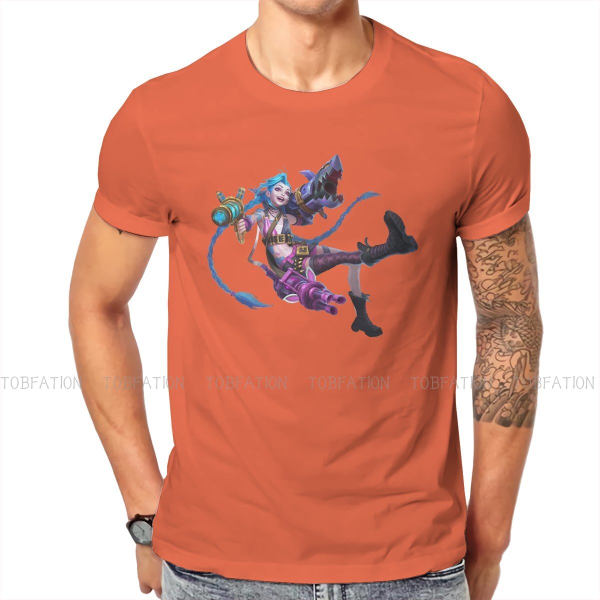 Jinx Arcane Carry T Shirt - League of Legends Fan Store