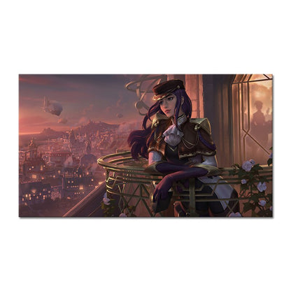 Caitlyn "The Sheriff of Piltover" Poster - Canvas Painting - League of Legends Fan Store