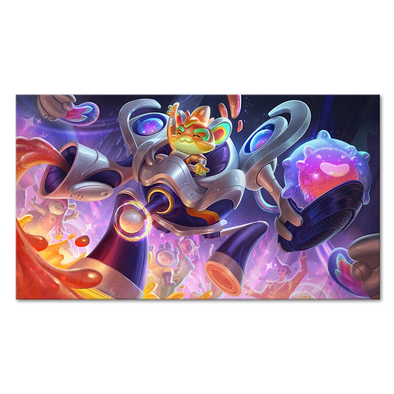 "Dark Star" Lux Rumble Nasus Nunu Lulu Samira Blitzcrank Poster - Canvas Painting - League of Legends Fan Store