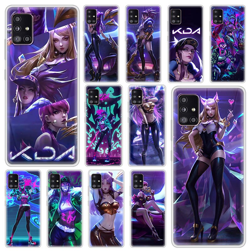 Collection 2 League Legends LOL Kda Soft Phone Case For Samsung Galaxy A51 A71 A21s A31 M30s A41 A32 5G A11 A12 A91 Matte Funda M51 M31 Coque - League of Legends Fan Store