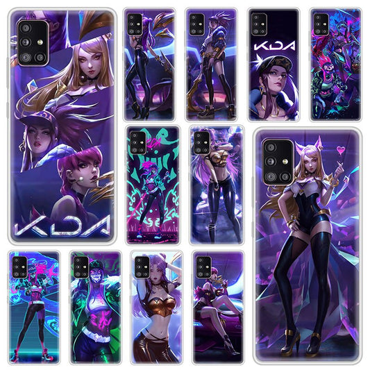 Collection 2 League Legends LOL Kda Soft Phone Case For Samsung Galaxy A51 A71 A21s A31 M30s A41 A32 5G A11 A12 A91 Matte Funda M51 M31 Coque - League of Legends Fan Store