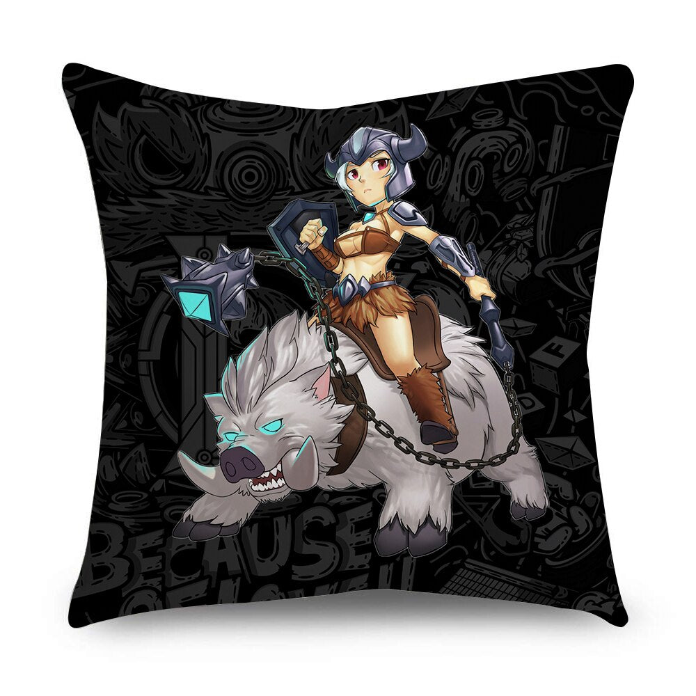 League of Legends Characters Pillowcases-- Nidale Ezreal Ziggs Janna Sejuani Zyra Varus Fizz Talon Graves Vladimir Riven Nami Vayne Zed Viktor Lee Sin Diana Nocturne - League of Legends Fan Store