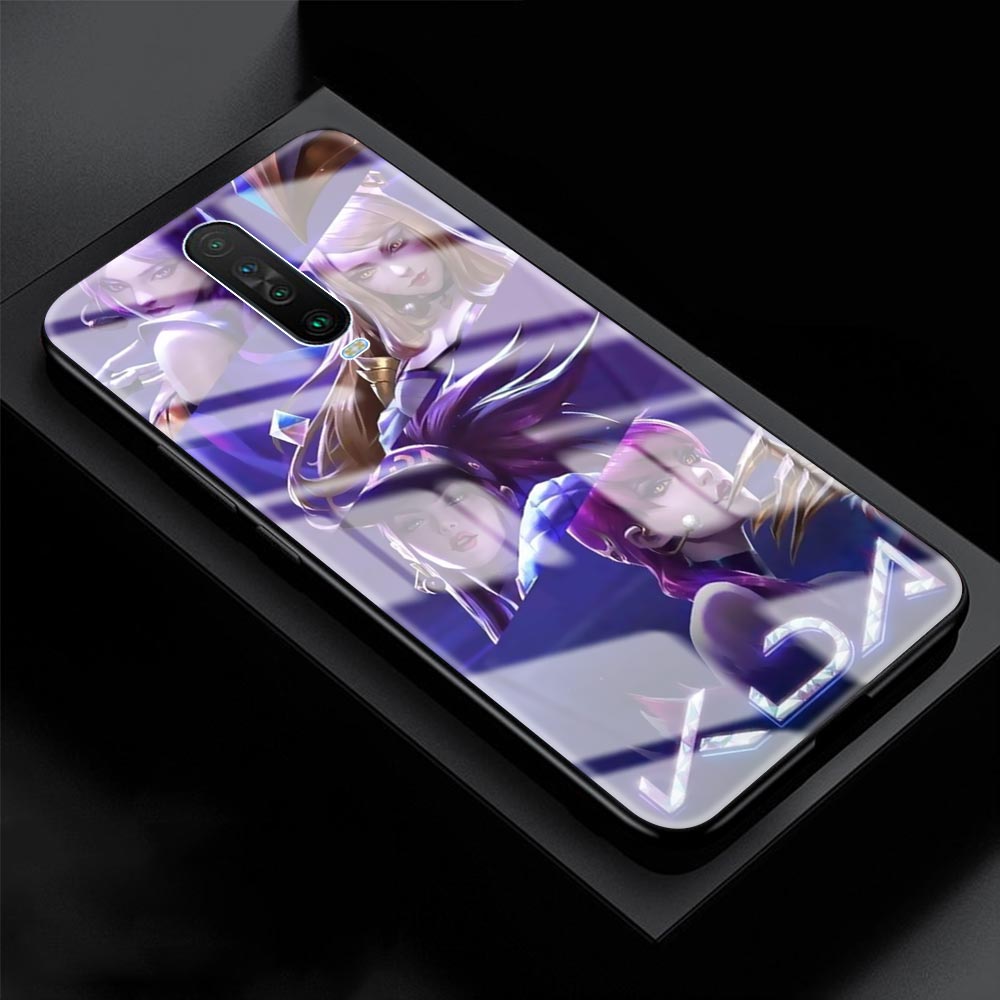 Collection 1 Glass Case For Xiaomi Redmi Note 9S 8T 9 8 Pro 7 8A Mi X3 NFC 10 Lite 9T CC9 Capa Phone Back Cover Shell League Legends LOL Kda - League of Legends Fan Store