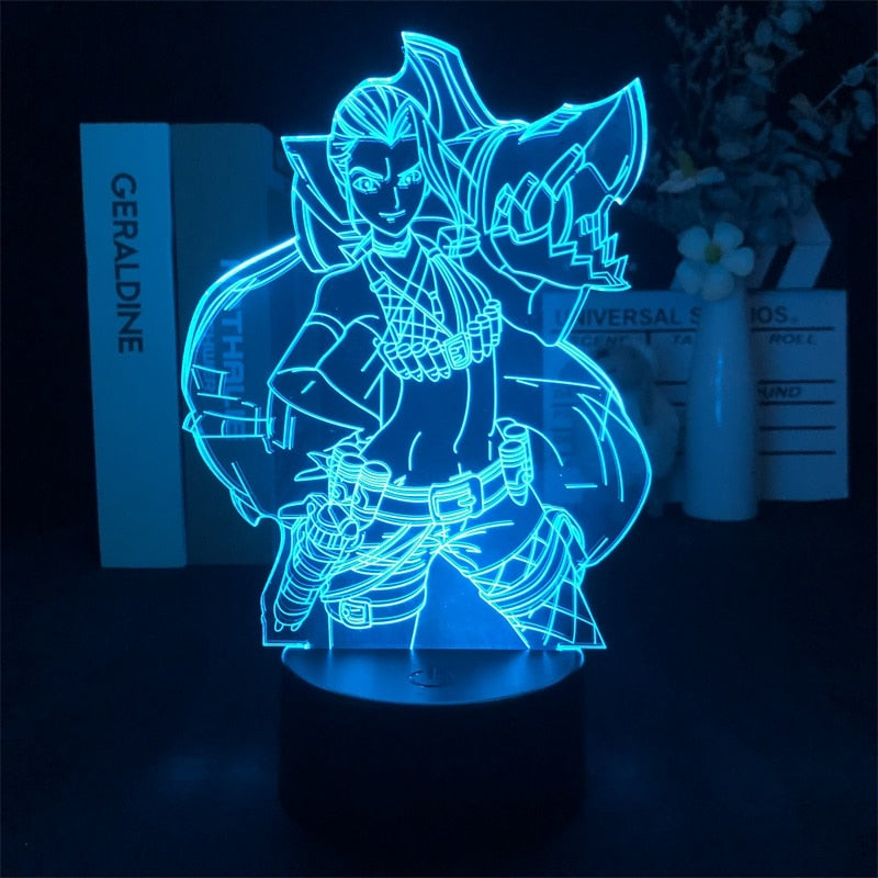 Jinx Figure 3D Led Nightlight - League of Legends Fan Store