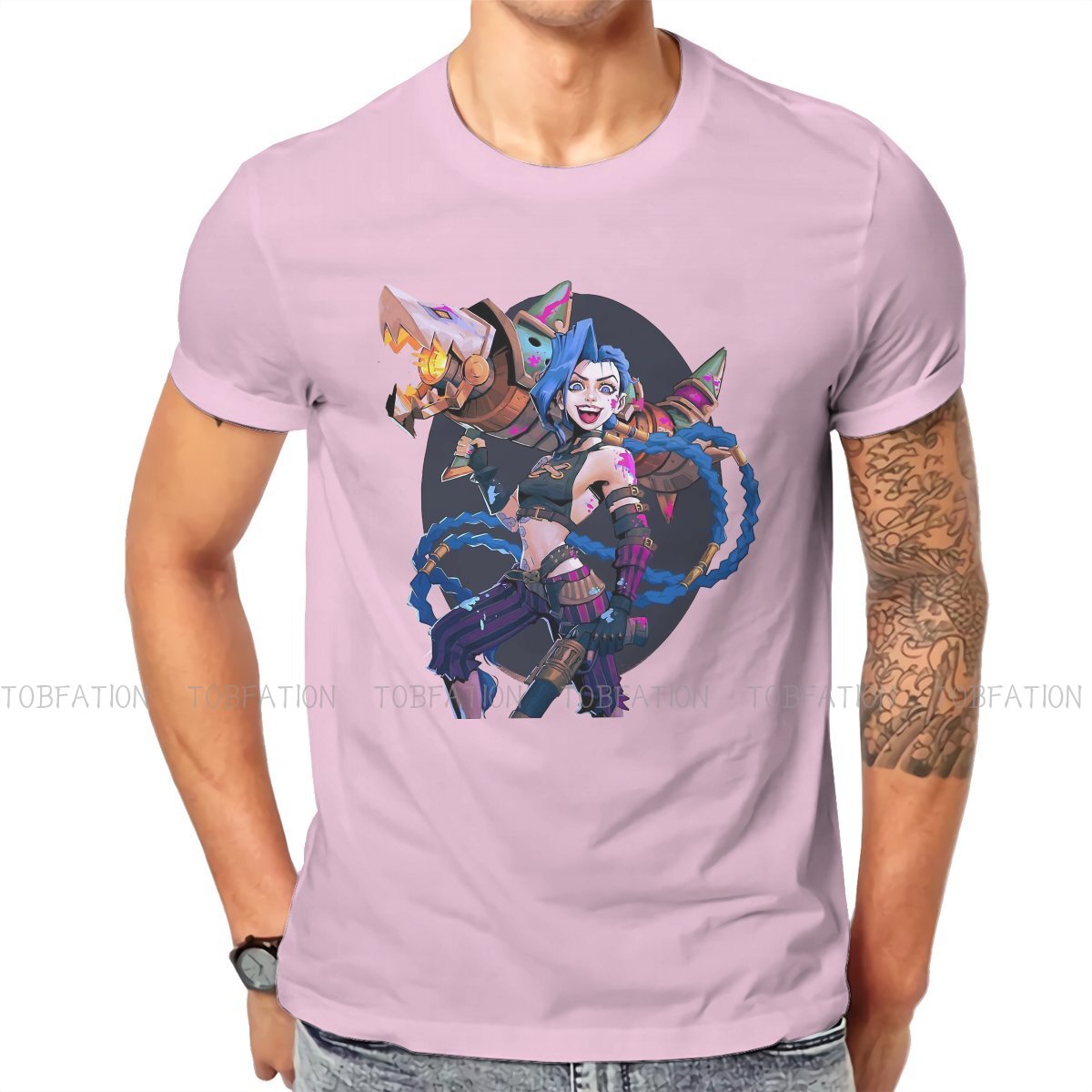 Arcane  Jinx Excited T Shirt - League of Legends Fan Store