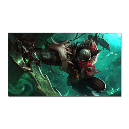 Pyke Poster - Canvas Painting - League of Legends Fan Store