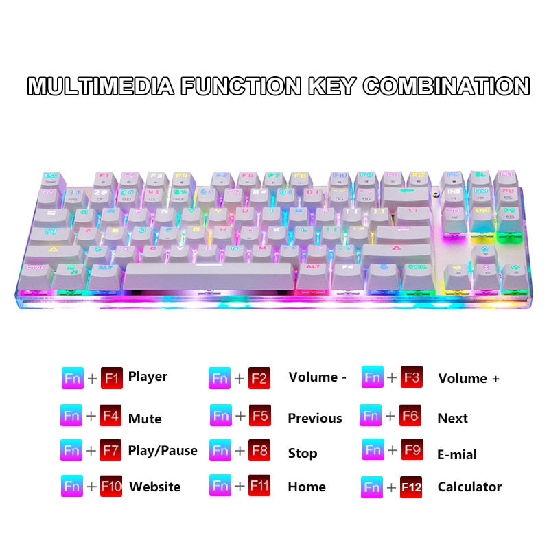 Motospeed K87S RGB Gaming Mechanical Keyboard - League of Legends Fan Store