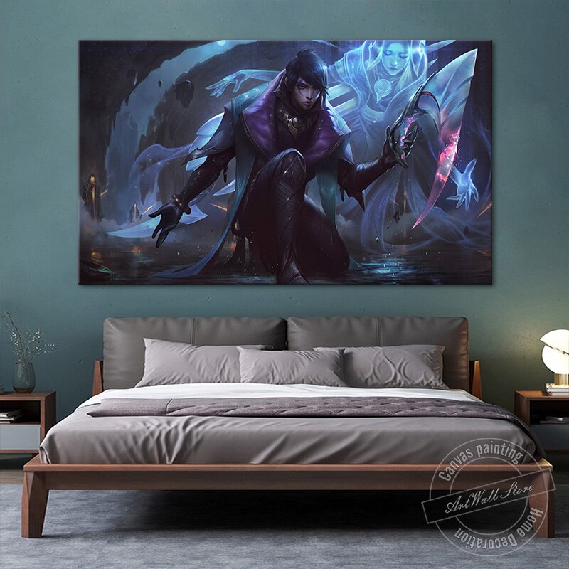 Aphelios LOL Game Figure HD Print Canvas Painting Home Decor League of Legends Video Game Poster Wall Art Picture Fashion Gift - League of Legends Fan Store