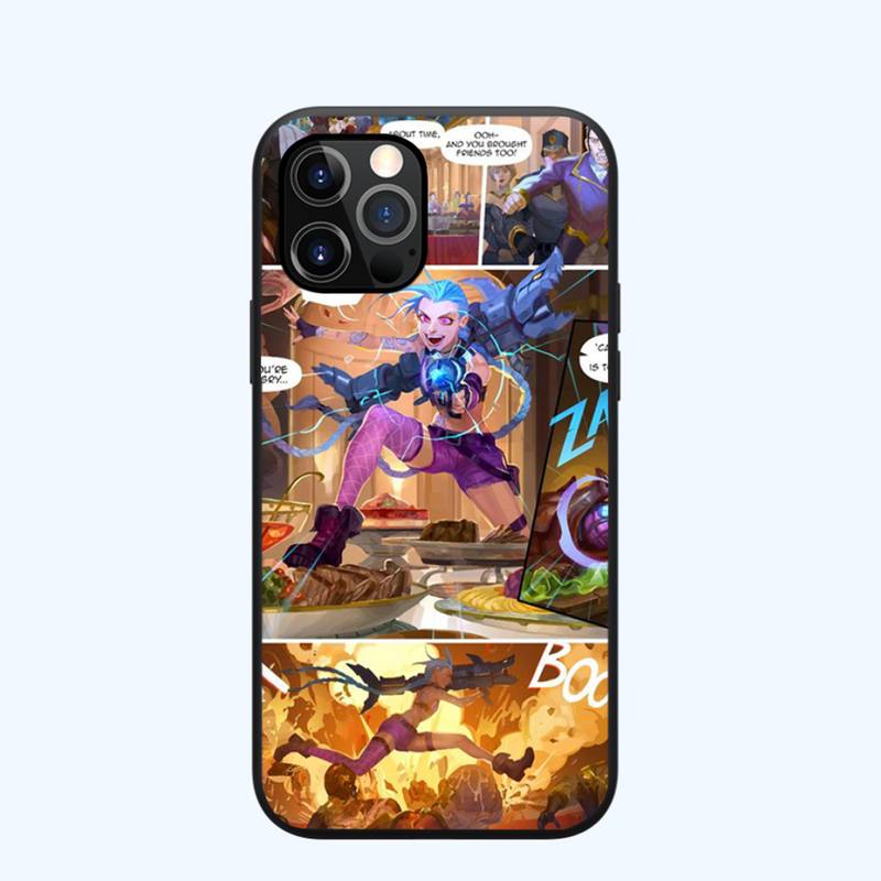 Collection 2 Arcane jinx Phone Case for iPhone 13 12 11 mini pro XS MAX XR 8 7 6 6S Plus X 5S SE 2020 - League of Legends Fan Store